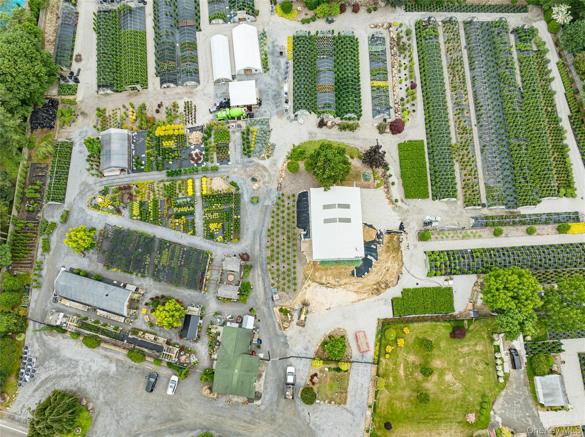 Aerial view of farmland