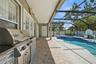 Pool bath with walk-in shower