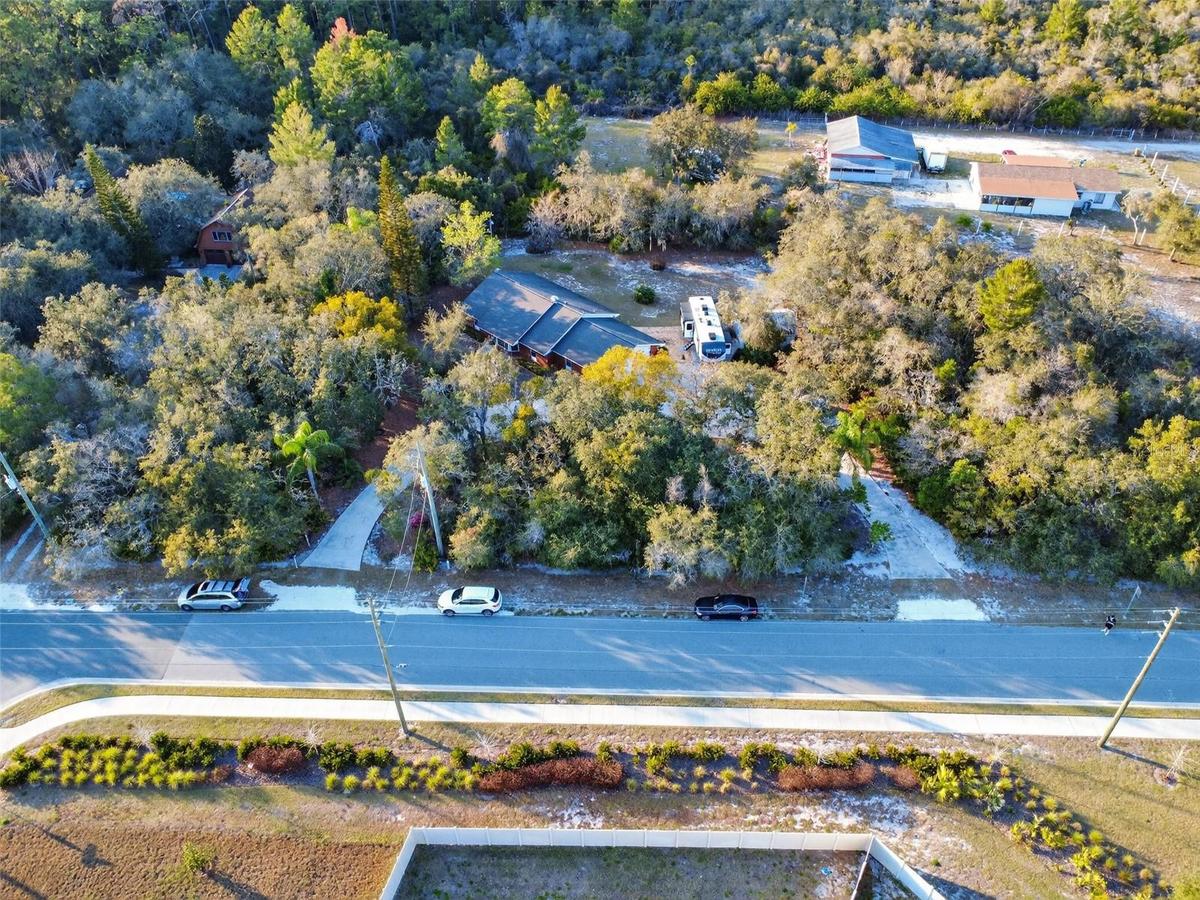 Aerial front view