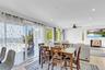 Dining space featuring light wood-style flooring and recessed lighting