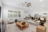 virtually staged great room