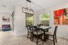 Dedicated dining area filled with natural light, offering the perfect space for everyday meals and entertaining.