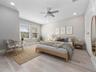 Master bedroom on the 3rd floor with views of the bay!