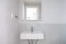 Half bath off kitchen/dining area