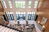 An elevated view overlooking the lobby from the upper floor