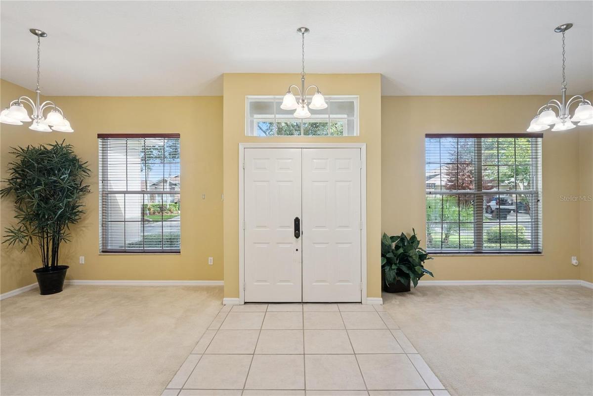 Formal Dining and living rooms