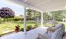 Deck featuring a yard