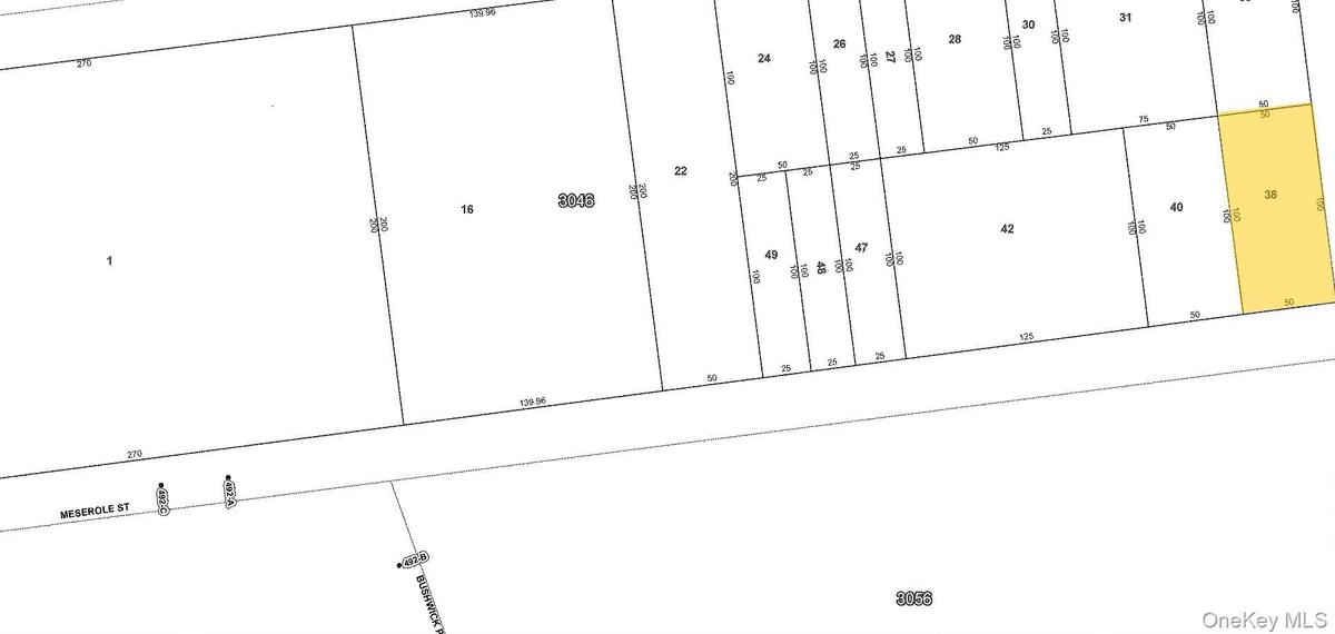 Map of parcels