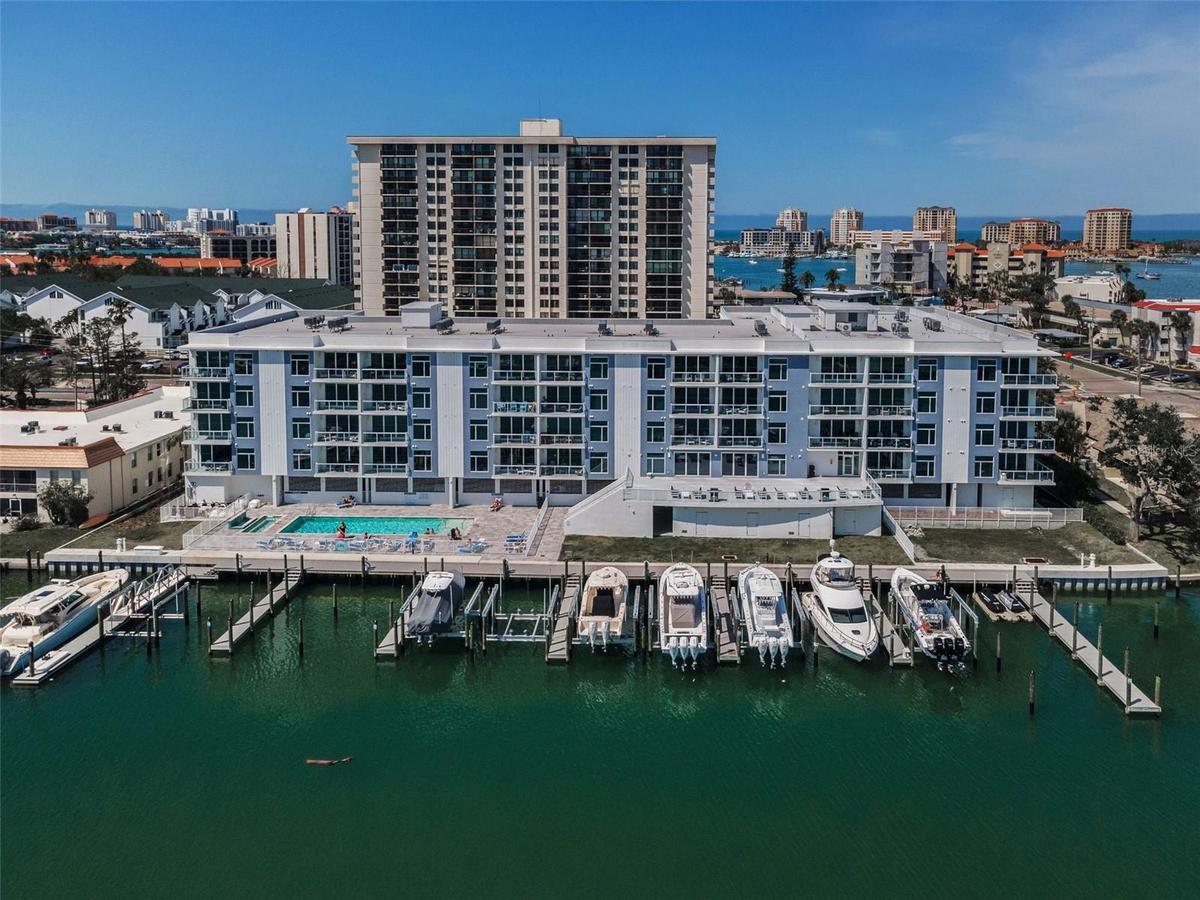 Azure private pool and marina