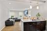 Living room and eat in kitchen