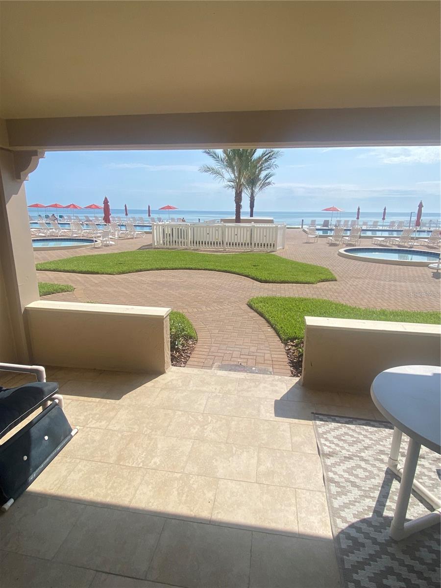 Living Area Porch View Overlooks Ocean, Pools