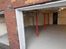 two oversized car garages