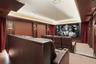 Upstairs Home Theatre with 133"screen, 8-person reclining seats, surround sound, & JVC 4K hidden projector