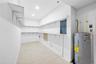 Back part of garage set up for home office storage could easily be converted back to 2 car garage