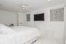 Bedroom with recessed lighting, baseboards, and ceiling fan