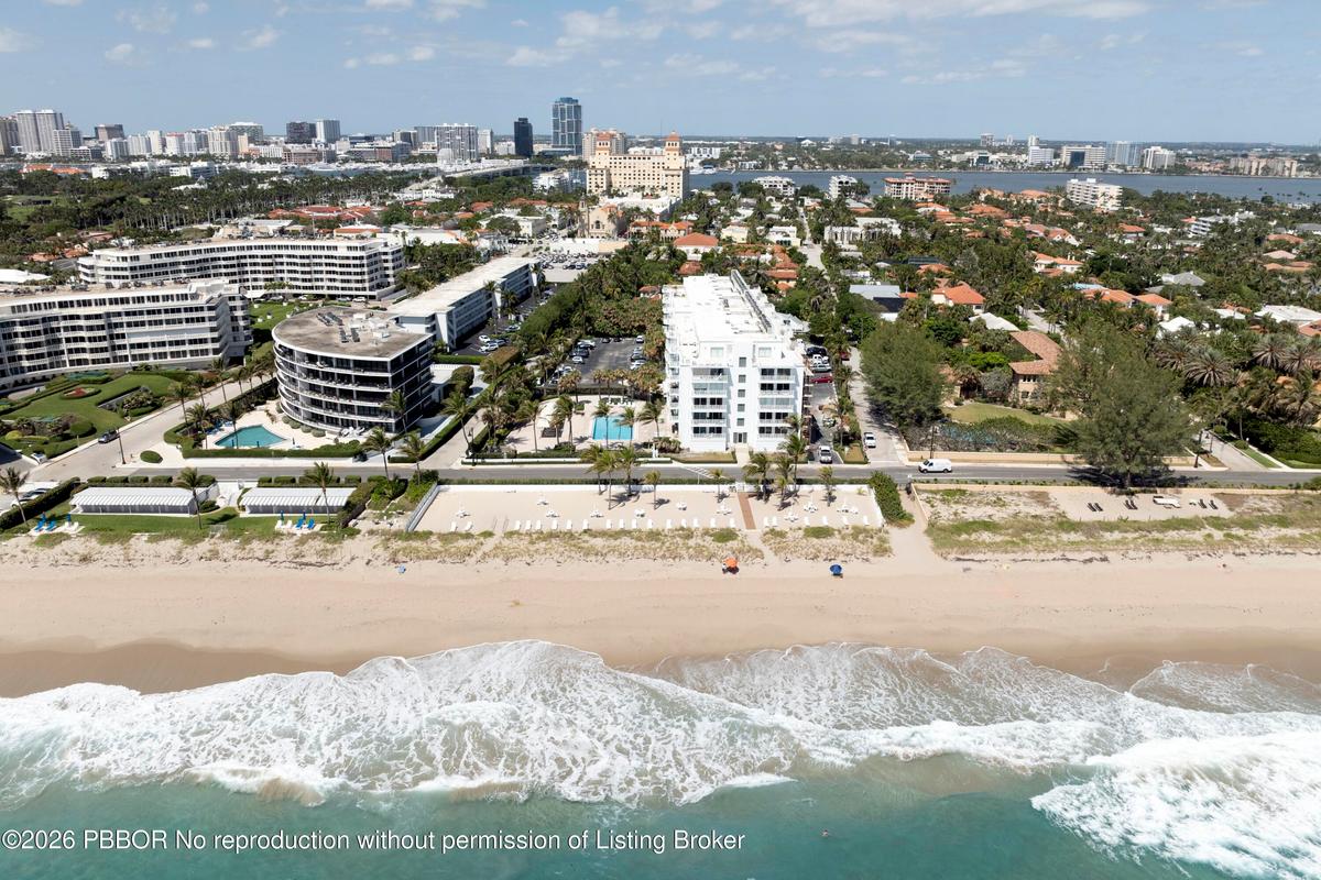 300' Private deeded beach parcel with umbrellas, tables and chairs