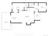 First floor floor plan with measurements.