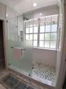 New Large Shower with large window for natural light
