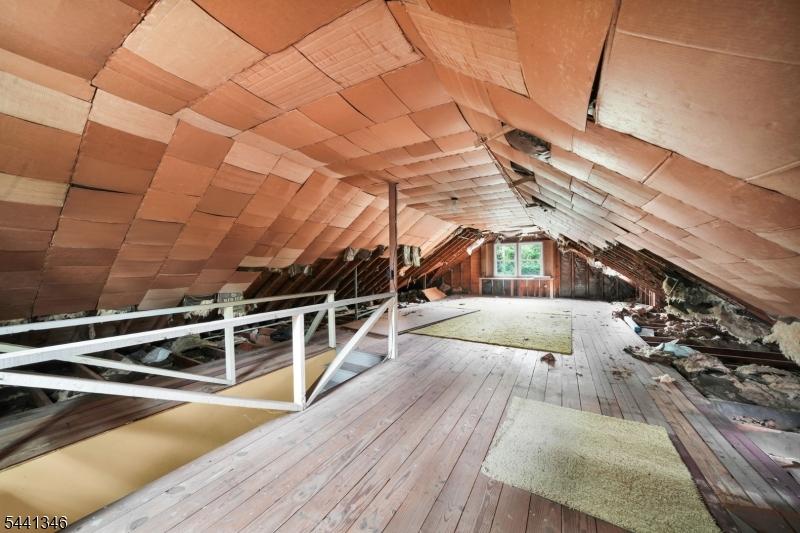 Attic with staircase