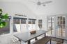 sun room doubles for dining