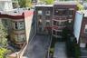 Bird's eye view of apartment complex