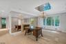 Dining room with fireplace
