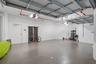 The garage is oversized with additional space for kayaks and bikes.