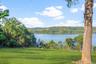 Water view with a forest