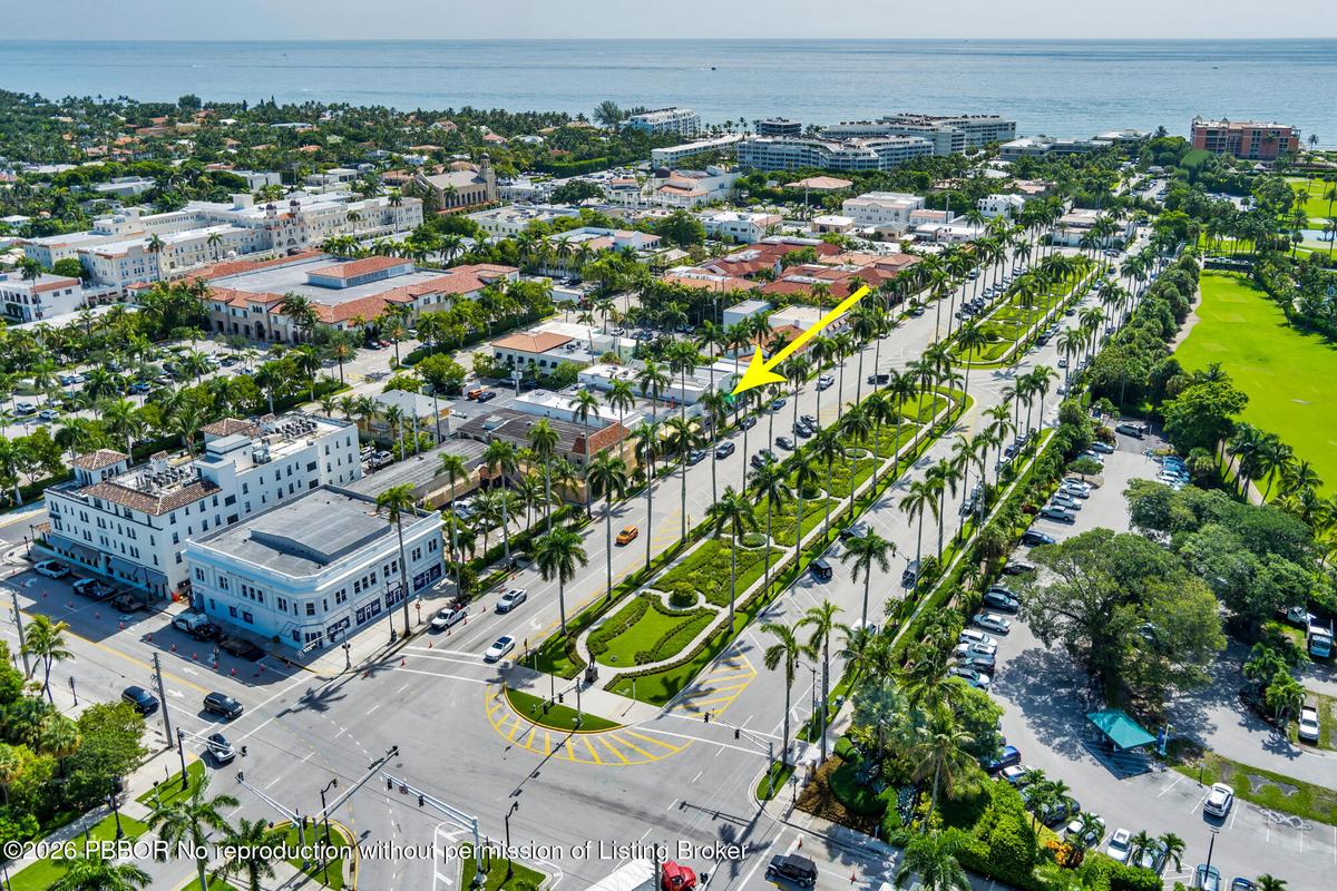 Aerial view of Royal Poinciana Way