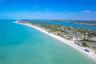 Aerial View of Gulf and Beach.