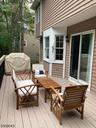 Deck leading to backyard