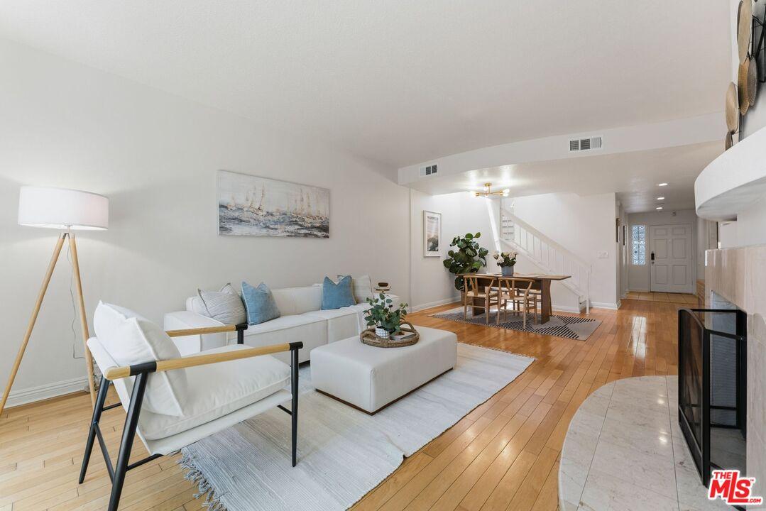 Open-concept living and dining