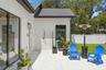 Outdoor shower area