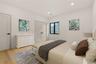 Bright interior with light wood-finish flooring