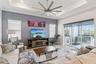 Family Room Overlooking Outdoor Kitchen