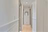 Corridor featuring recessed lighting and light wood-style flooring