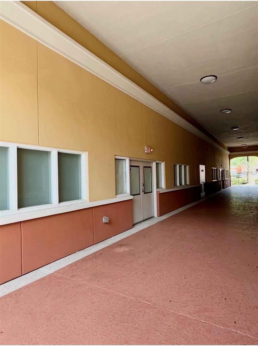 Entry of breezeway