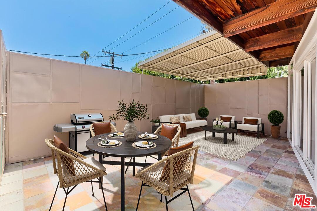 Virtually Staged Private Patio