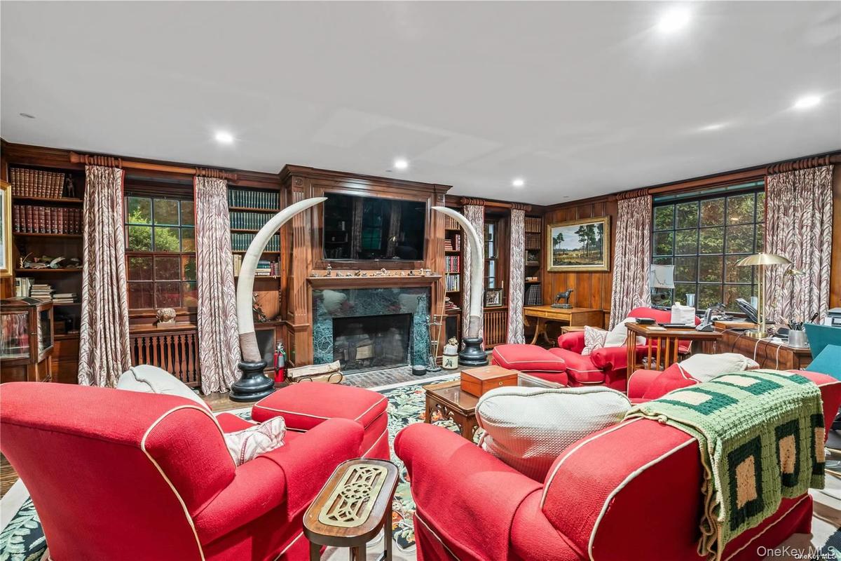 Den with Fireplace