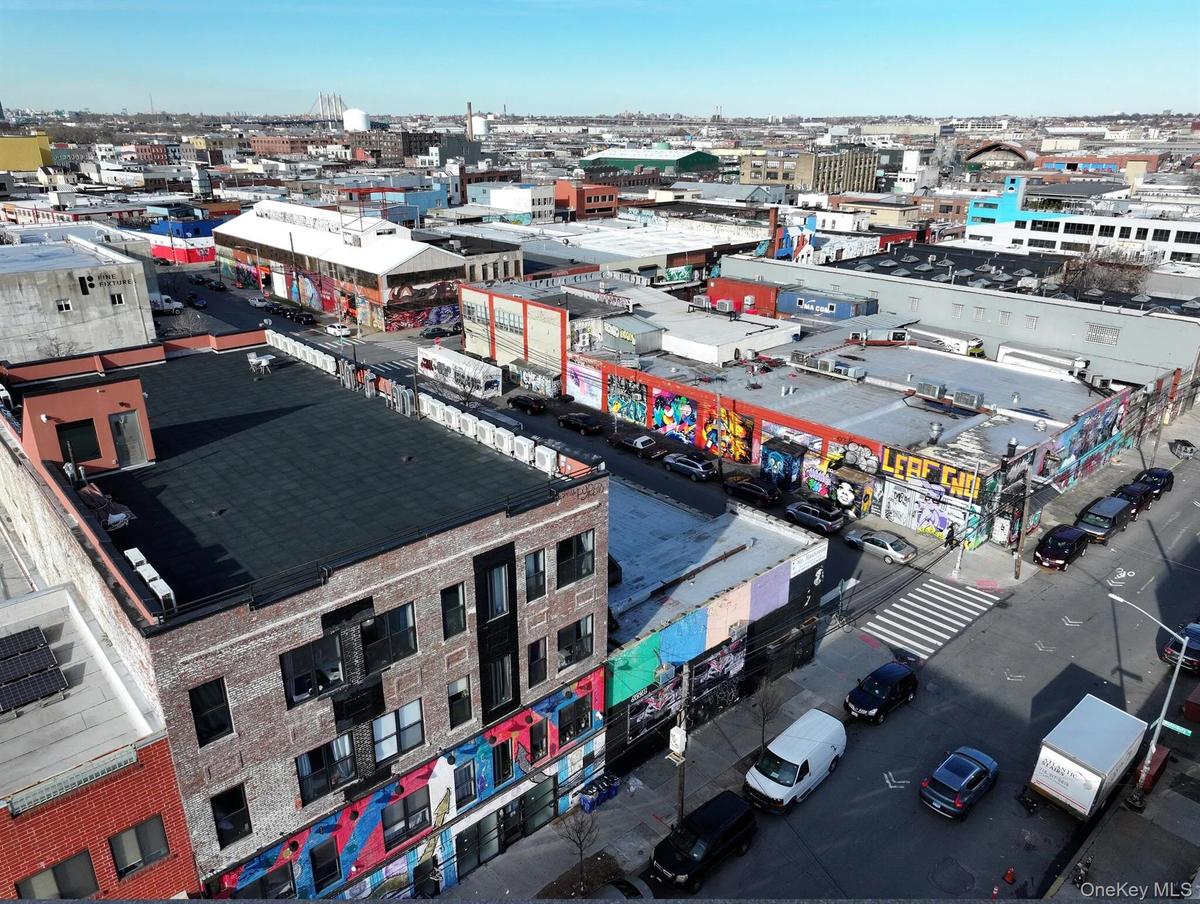 Bird's eye view of industrial structures