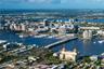 Aerial View of Palm Beach and the North Bridge