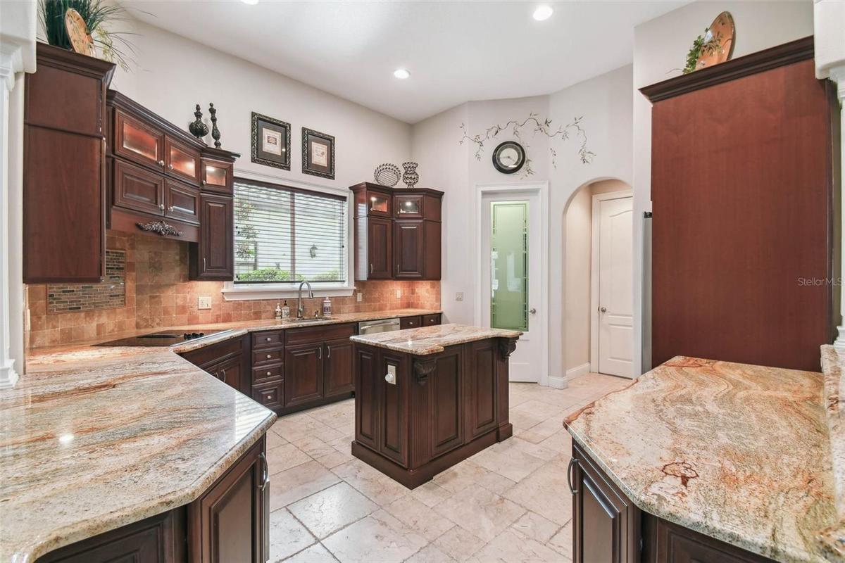 Ample counter space and storage.