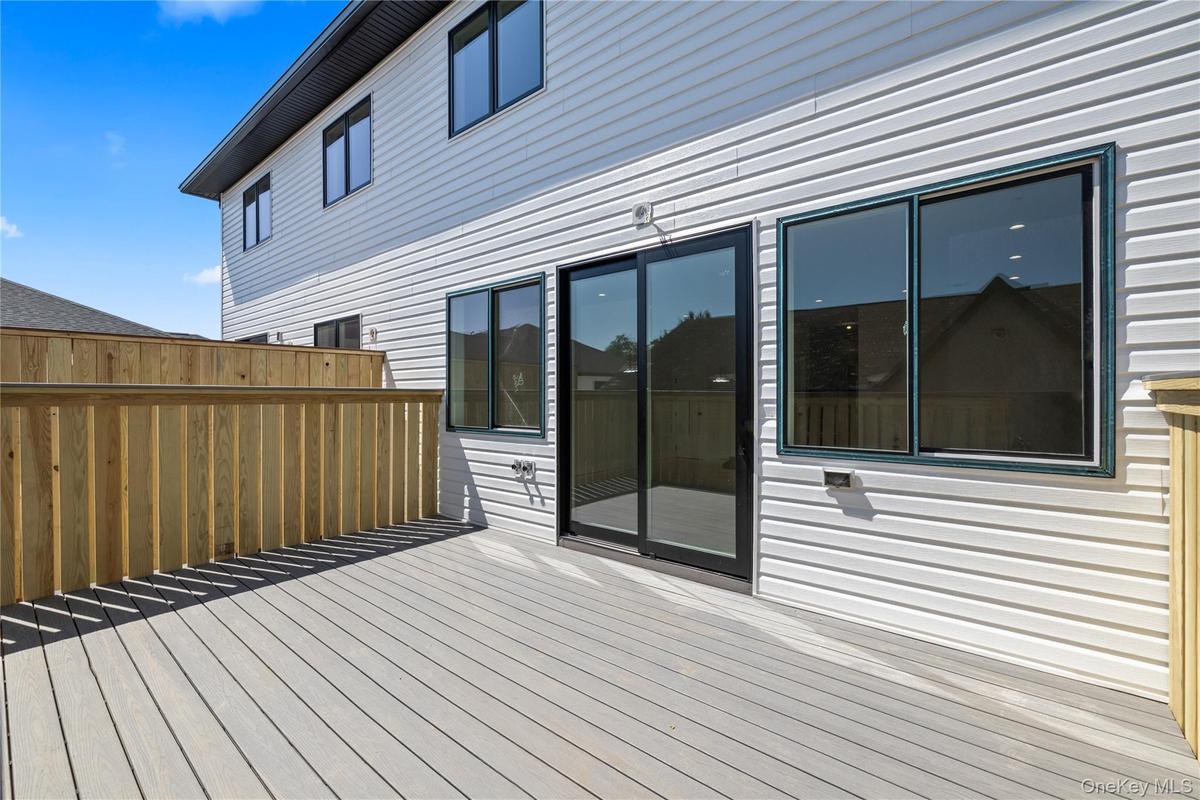 Generous deck area