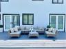 Deck with an outdoor hangout area