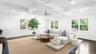 One of two spacious living rooms