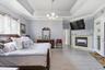 Owners Suite with fireplace