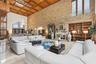 Great Room, Stone Fireplace, Built-in Bookcase