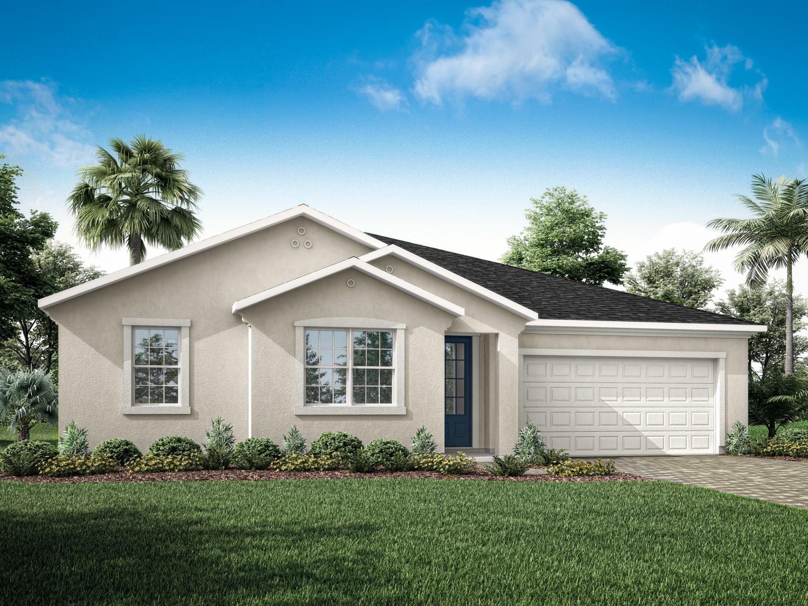 Waterbrooke - Alafia Floorplan - West Indies Elevation - Architect's Rendering