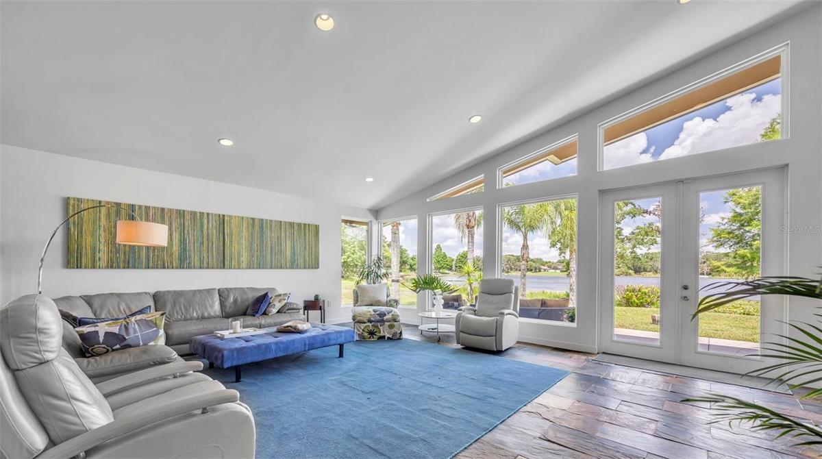 Open floorplan with abundant natural light