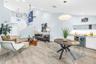 Custom Built-in Wet Bar is an attribute of the expanded size of this, the largest, townhome in Placido Bayou